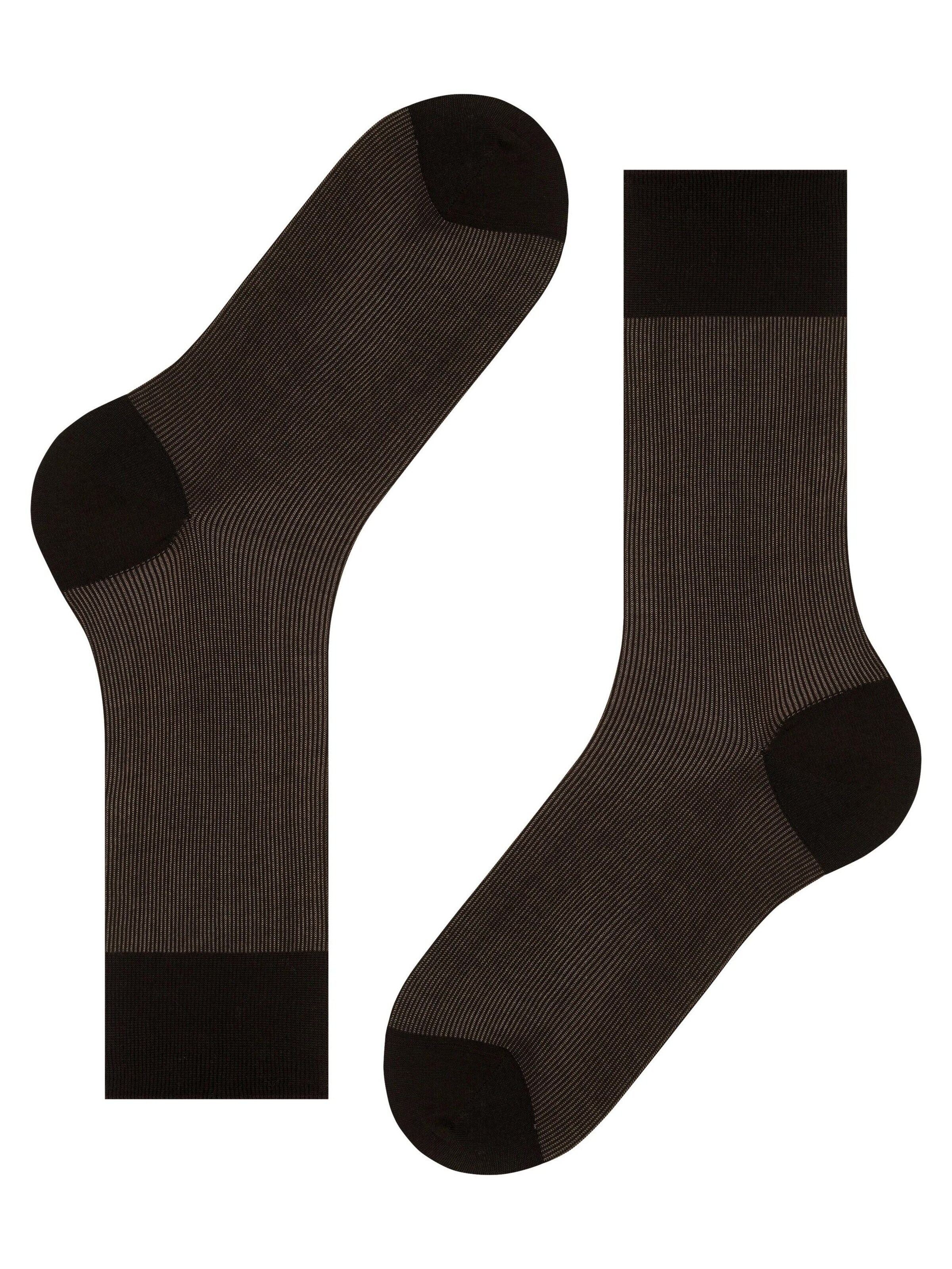 FALKE Socks 'Fine Shadow' in Brown