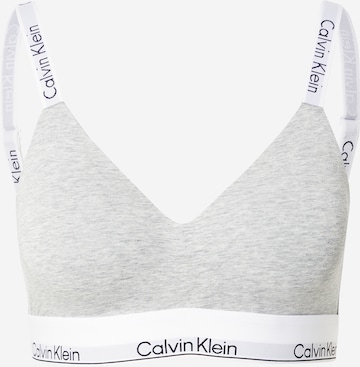 Calvin Klein UnderwearTrokutasti Grudnjak - siva boja: prednji dio