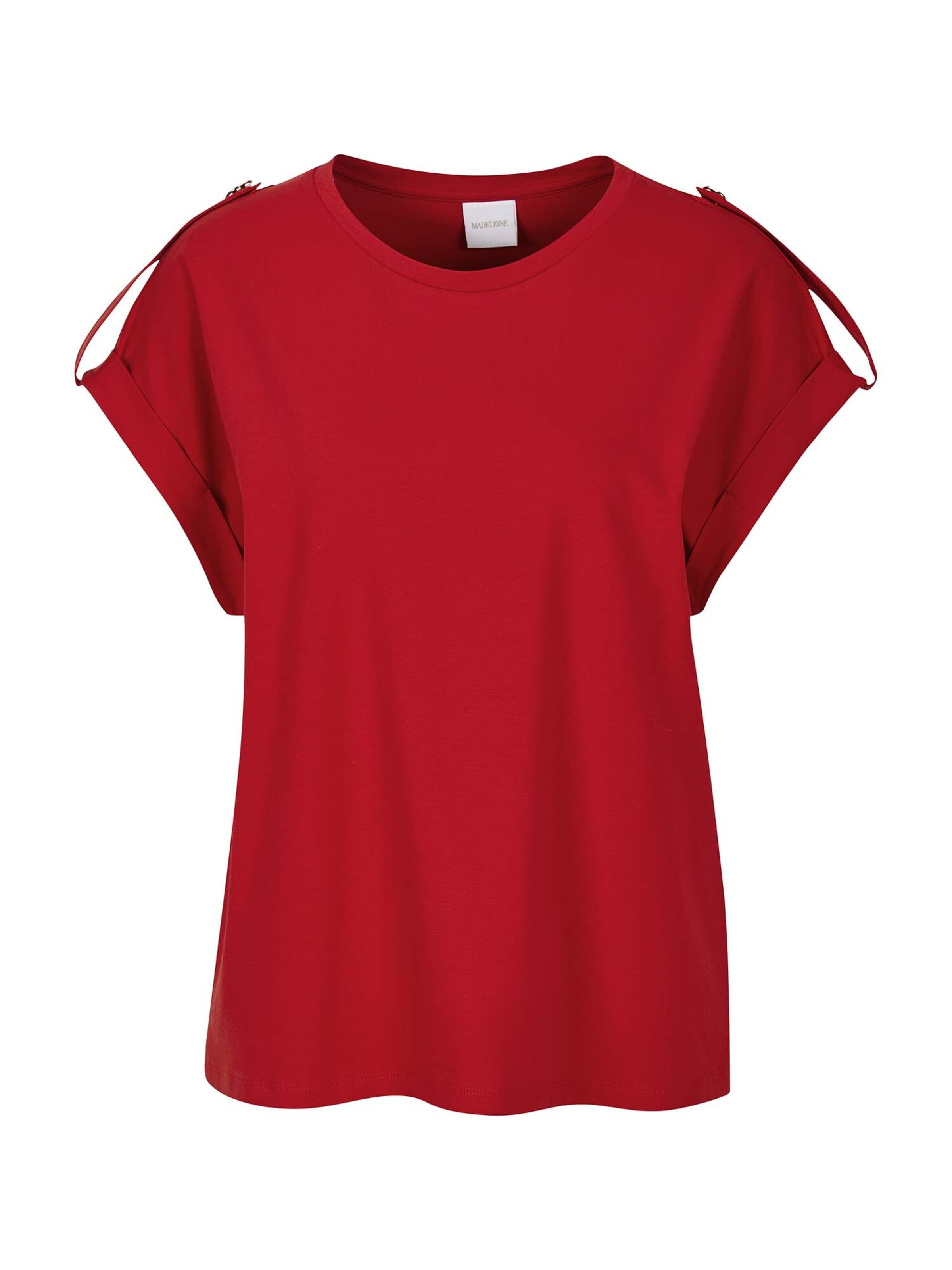 T-shirt MADELEINE en rouge : devant