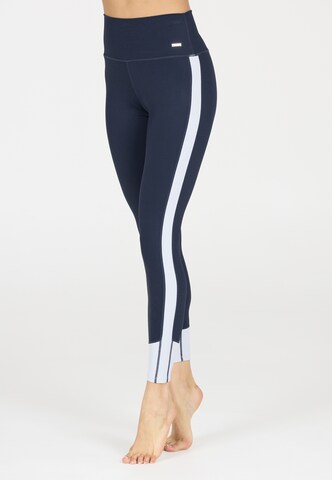 Athlecia Skinny Tights 'Aspasia' in Blau: Vorderseite