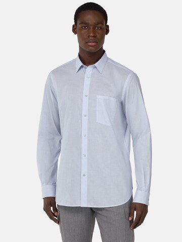 Boggi Milano Regular fit Πουκάμισο σε μπλε: μπροστά