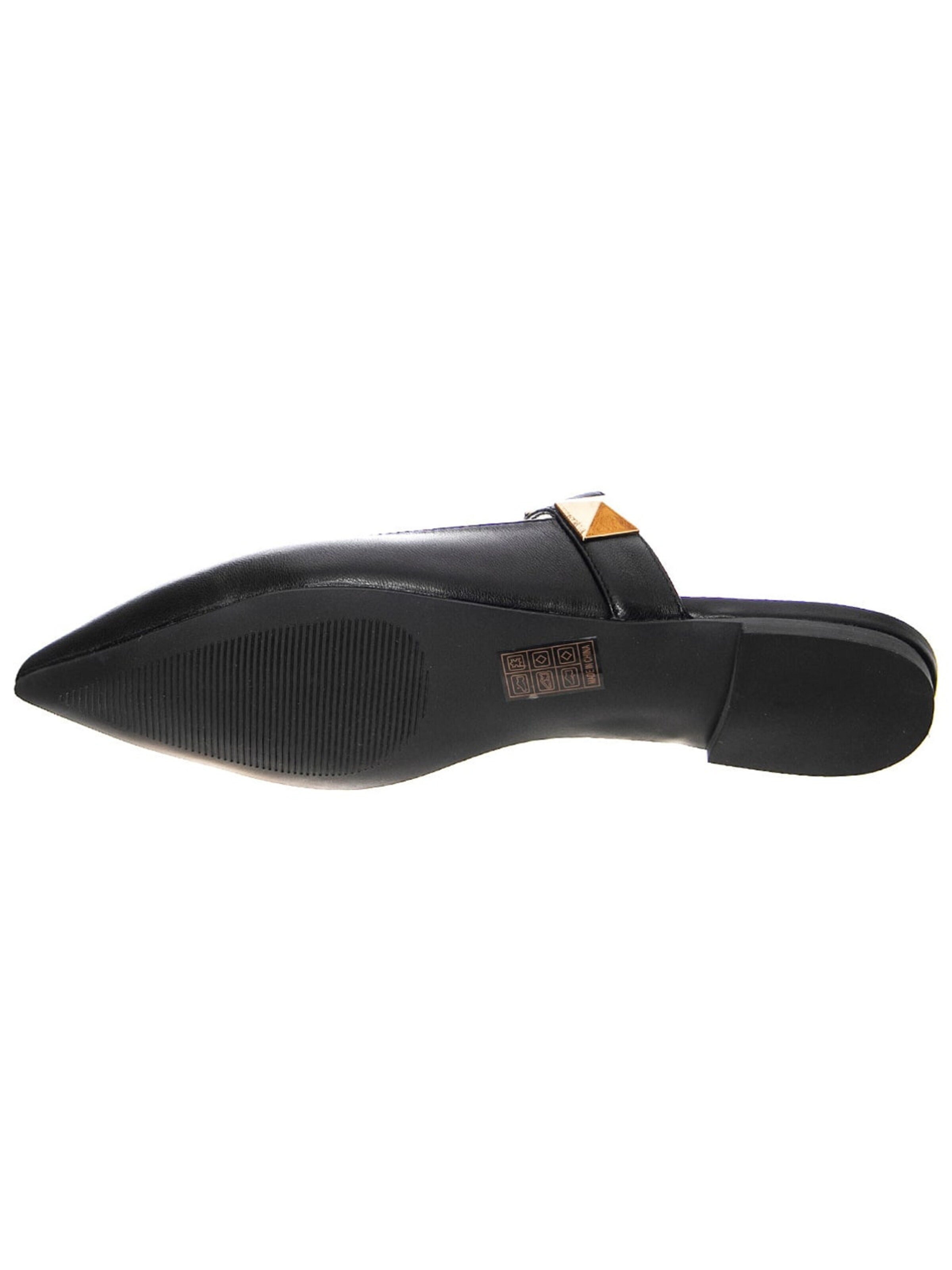 STEVE MADDEN Klapki 'FRAMEWORK BLACK LEATHER' w kolorze czarny
