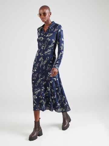 Robe-chemise 'Kataleya' mbym en bleu : devant
