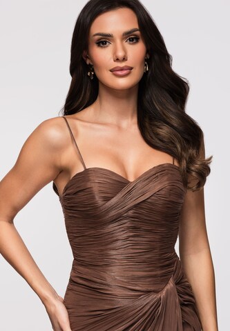 Ombre Kleid in Braun