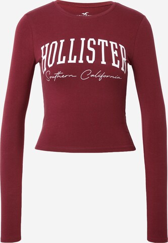 HOLLISTER Футболка в Ярко-розовый: спереди