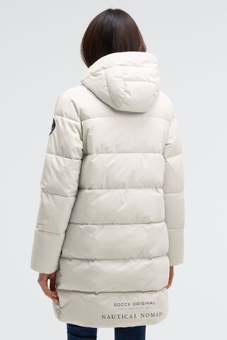 Soccx Winter Coat in White