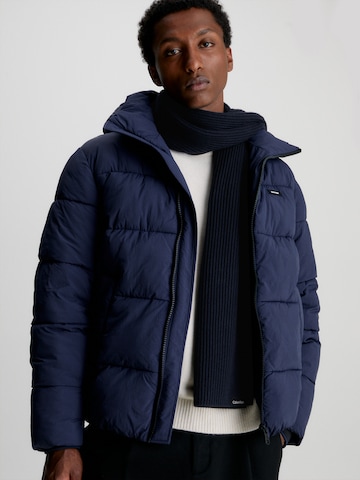 Calvin Klein Sjaal in Blauw: voorkant