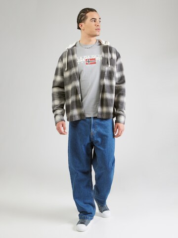 Tricou 'S-AYLMER' de la NAPAPIJRI pe albastru