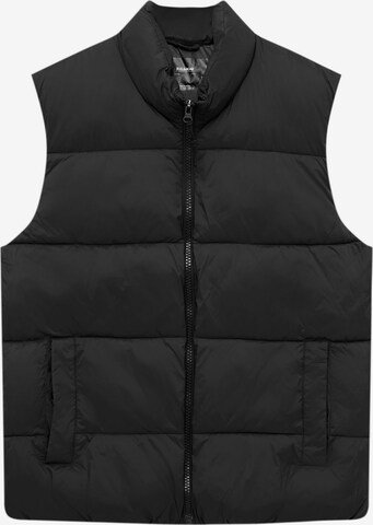 Pull&Bear Vest in Black: front