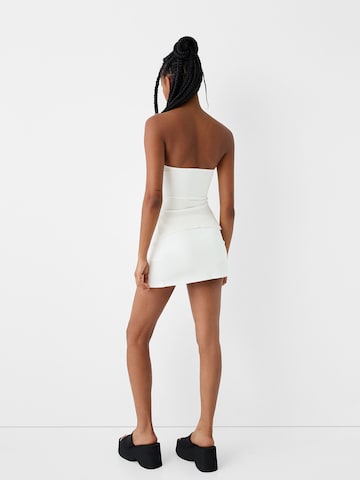 Bershka Sukně – bílá