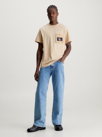 bēšs Calvin Klein Jeans T-Krekls