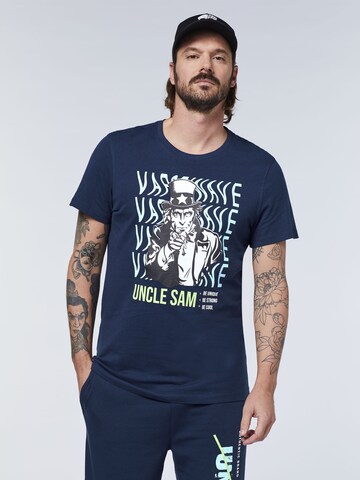 UNCLE SAM Shirt in Blue: front