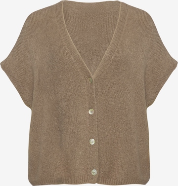 Lilavie Knitted Vest ' Ninaa ' in Beige: front