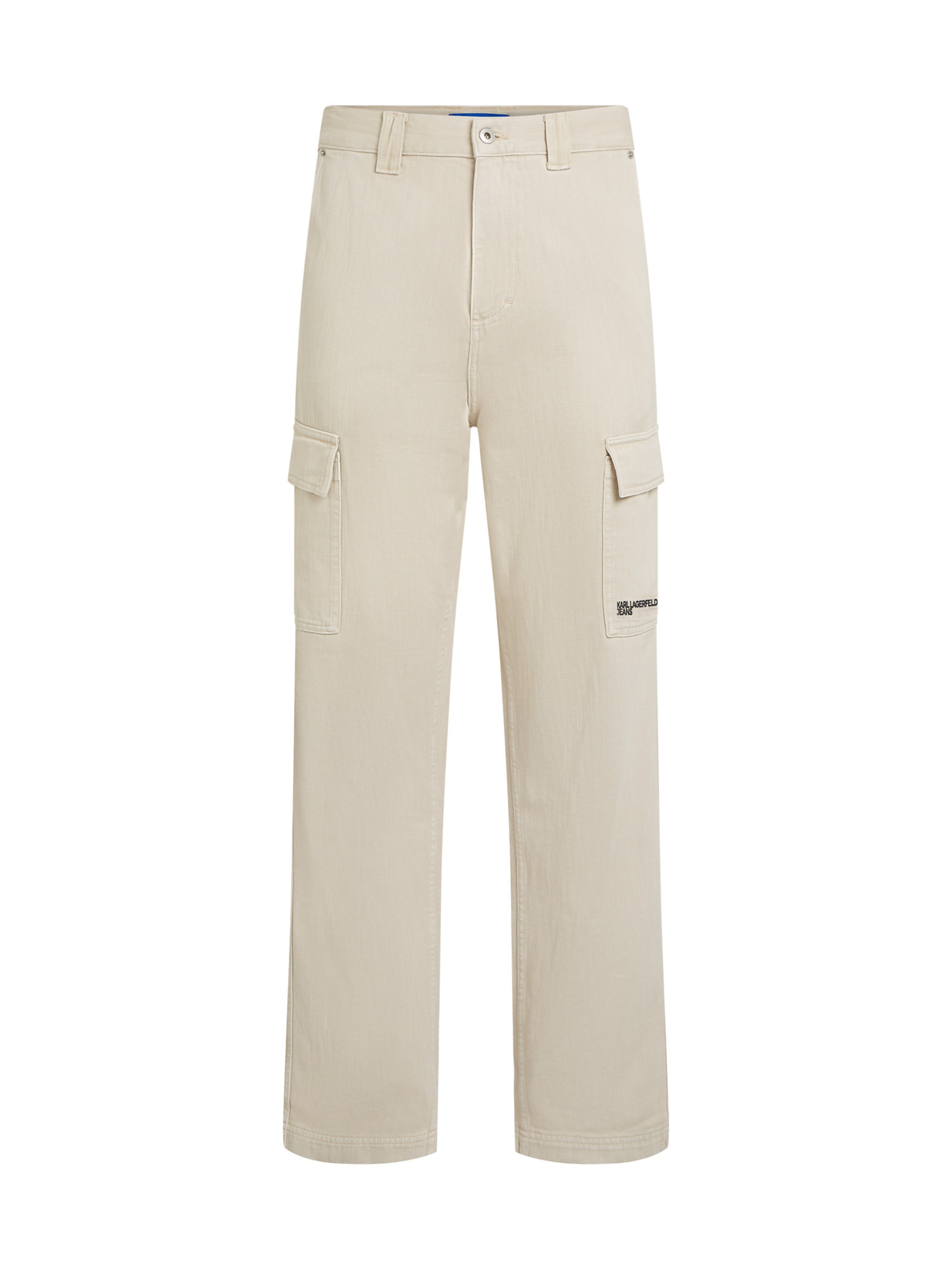 KARL LAGERFELD JEANS Regular Cargo trousers in Beige: front