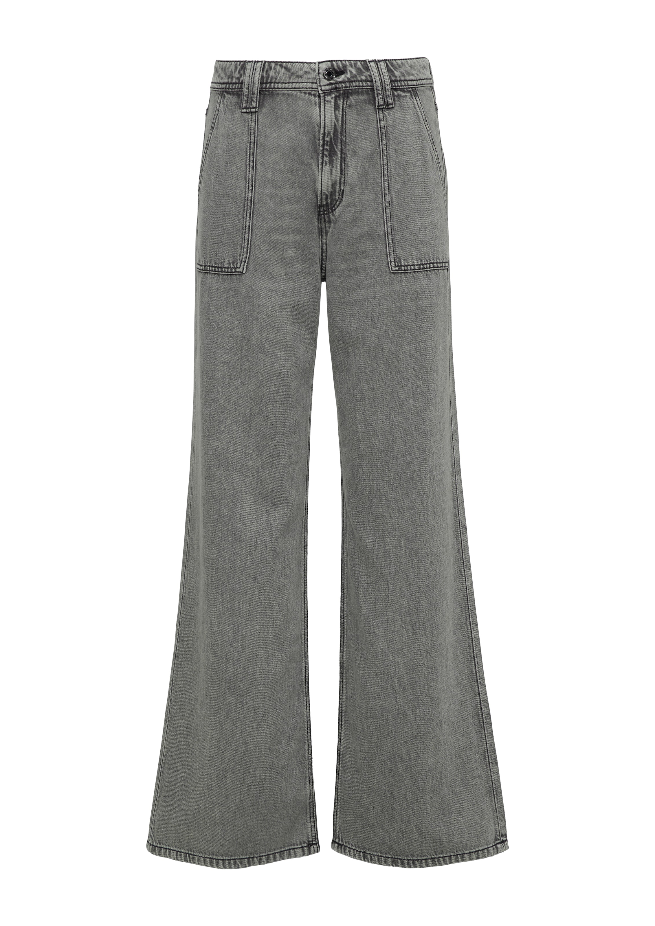 s.Oliver Wide leg Jeans 'Suri' in Grijs: voorkant