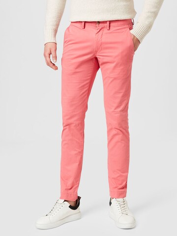 Polo Ralph Lauren - Slimfit Pantalón chino 'BEDFORD' en rojo: frente