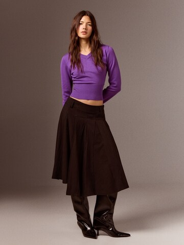 Bershka Sweater in Purple