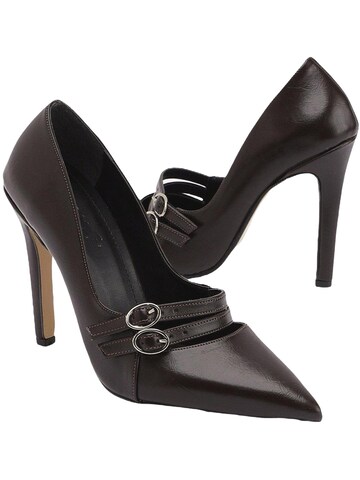 Limoya Slingpumps 'Blanka' in Bruin: voorkant