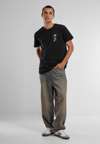 MT Men Shirt 'Chrome Skeleton Hand' in Black