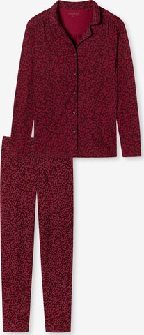 SCHIESSER Pyjama in Rood: voorkant