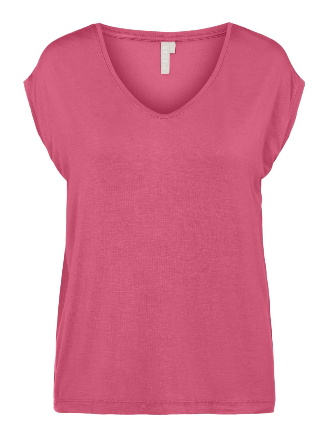 Odzież Koszulki & topy PIECES Koszulka Billo w kolorze Różowym 