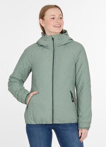 Ragwear Between-Season Jacket in Green: front