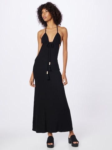 Edikted Beach Dress in Black: front