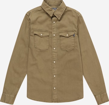 Jack & Jones Junior - Camisa 'SHERIDAN' en verde: frente