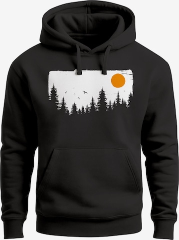 Neverless Sweatshirt 'Forest' in Schwarz: Vorderseite