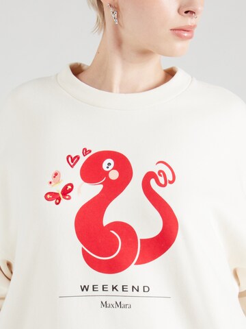 Weekend Max Mara Sweatshirt 'LALLA' in Weiß