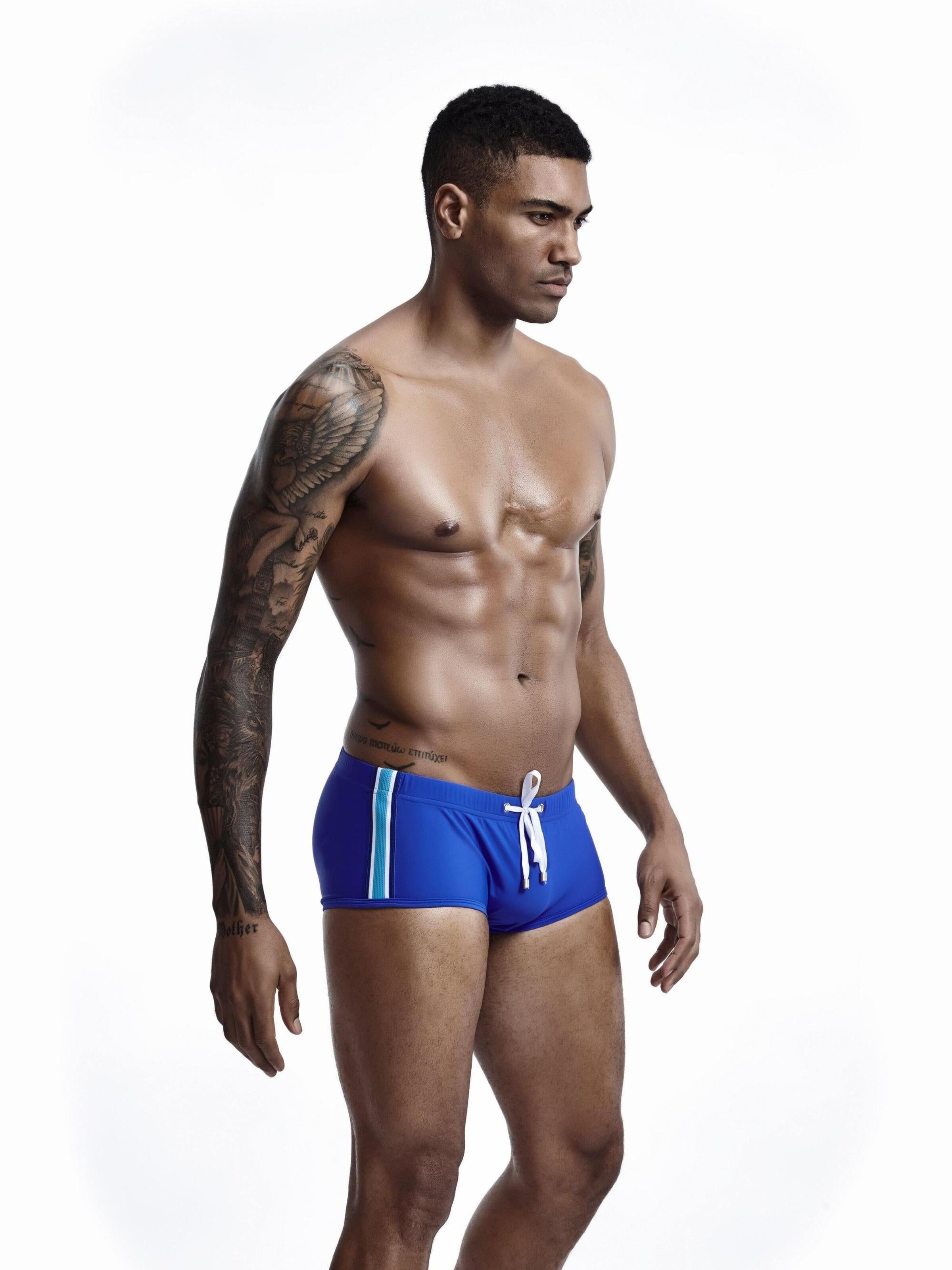 SEOBEAN Swim Trunks in Blue