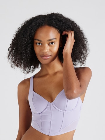 Gilly Hicks Bralette Bra in Purple: front