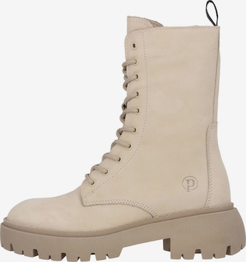 Palado Lace-Up Ankle Boots 'Delos' in Beige