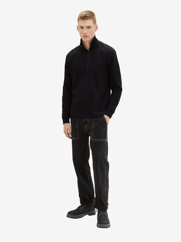 TOM TAILOR DENIM Shirt in Schwarz