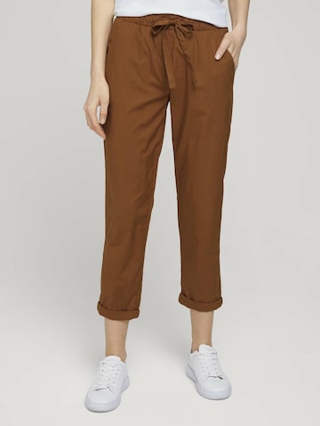 TOM TAILOR Hose in Braun: front