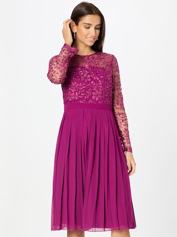 Chi Chi London Cocktail Dress in Purple: front