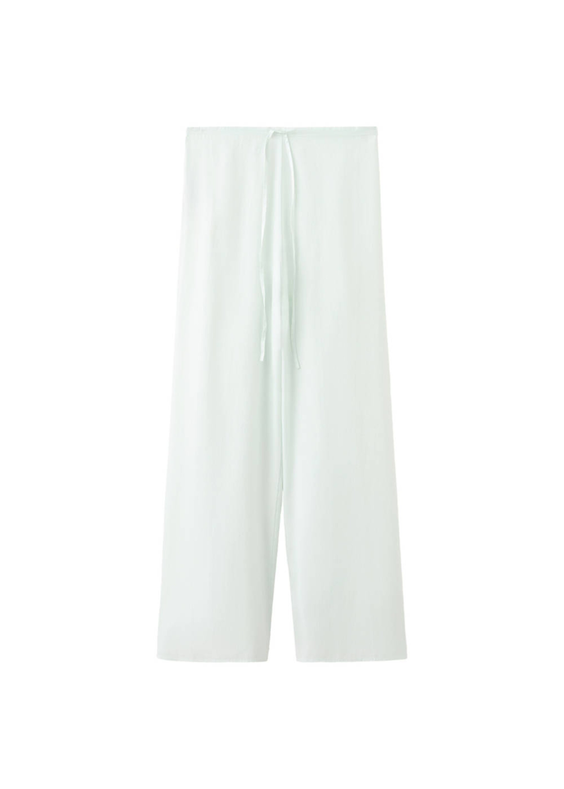 MANGO Pajama Pants 'Georgie' in Green: front