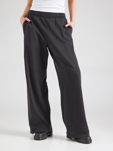 Wide Leg Pantalon WEEKDAY en gris : devant