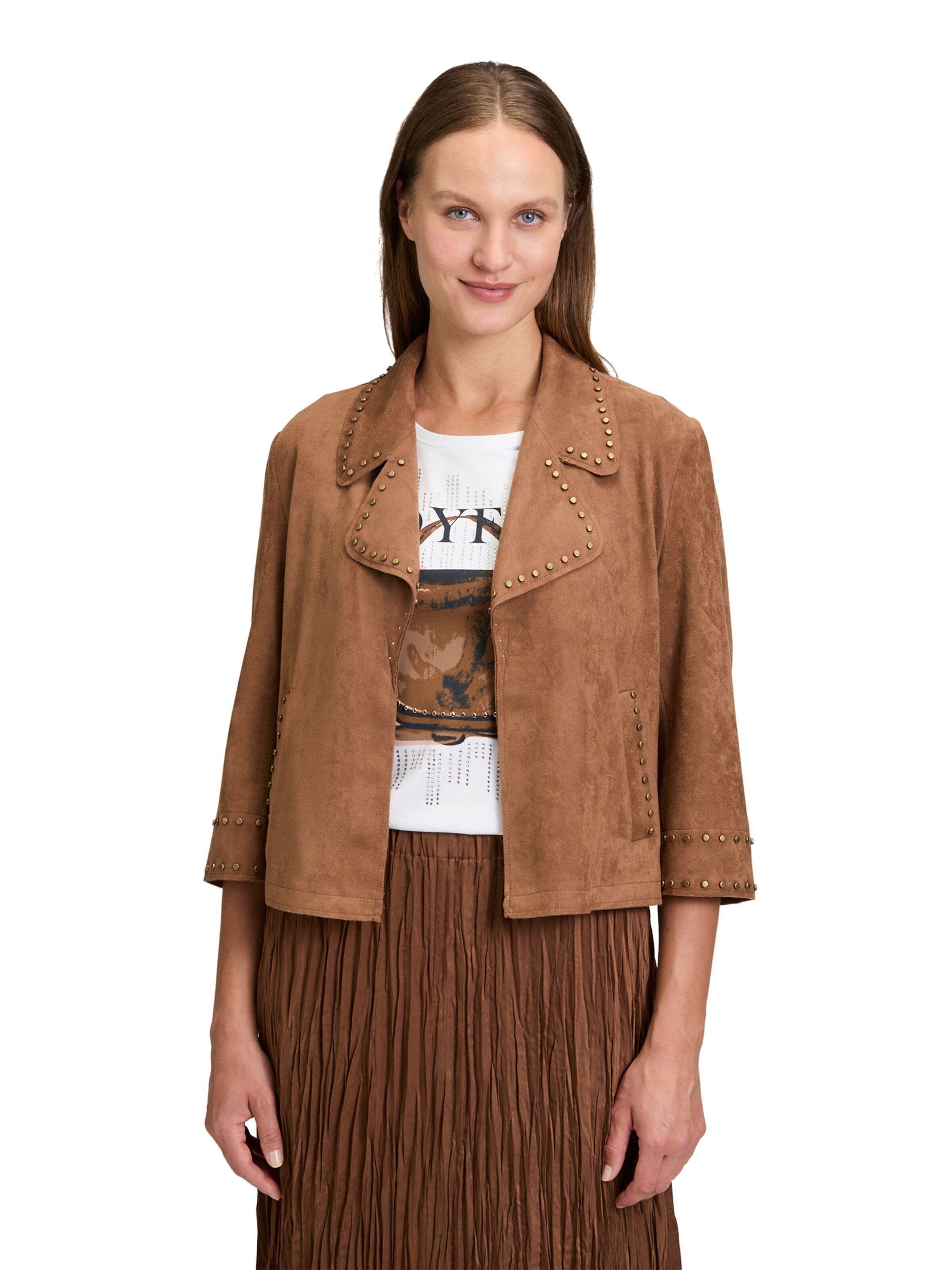 Betty Barclay Blazer in Brown: front