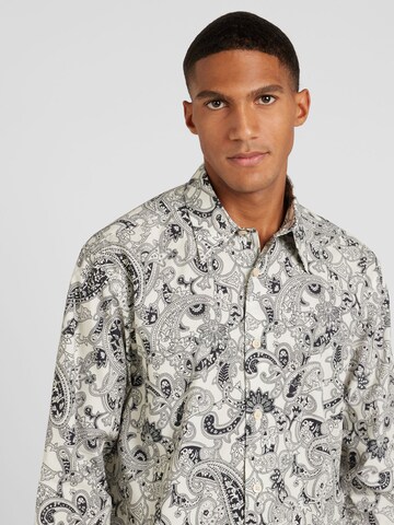 NN07 Comfort fit Button Up Shirt 'Quinsy' in Blue
