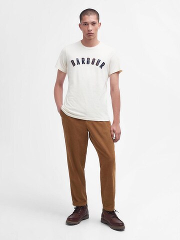 T-Shirt 'Ancroft' Barbour en blanc