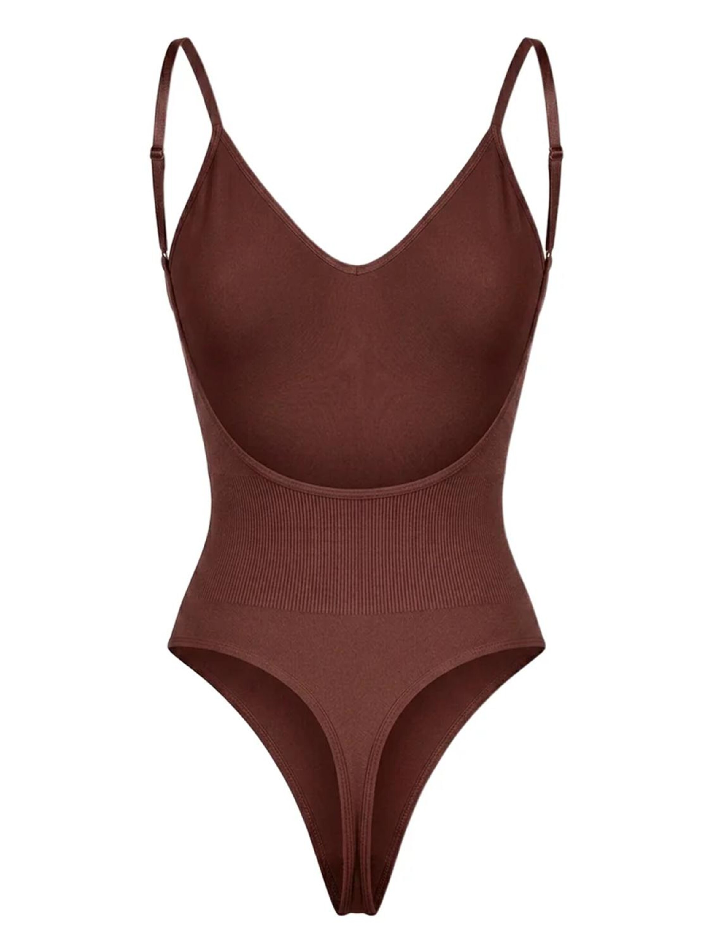 Shapetape Shapingbody 'Body met Lage Rug Met String' in Bruin