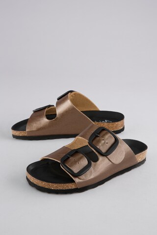 Aniston Mules in Bronze