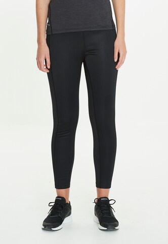 ENDURANCE Skinny Workout Pants 'Zenta' in Black: front