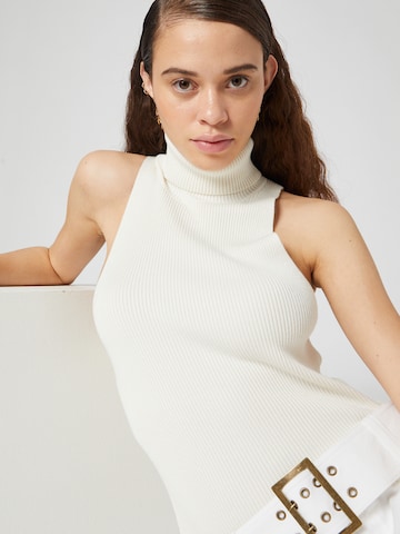 Bella x ABOUT YOU Knitted Top 'Rachel' in White
