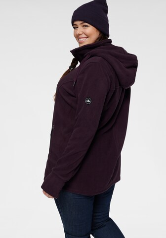 POLARINO Athletic Fleece Jacket in Purple