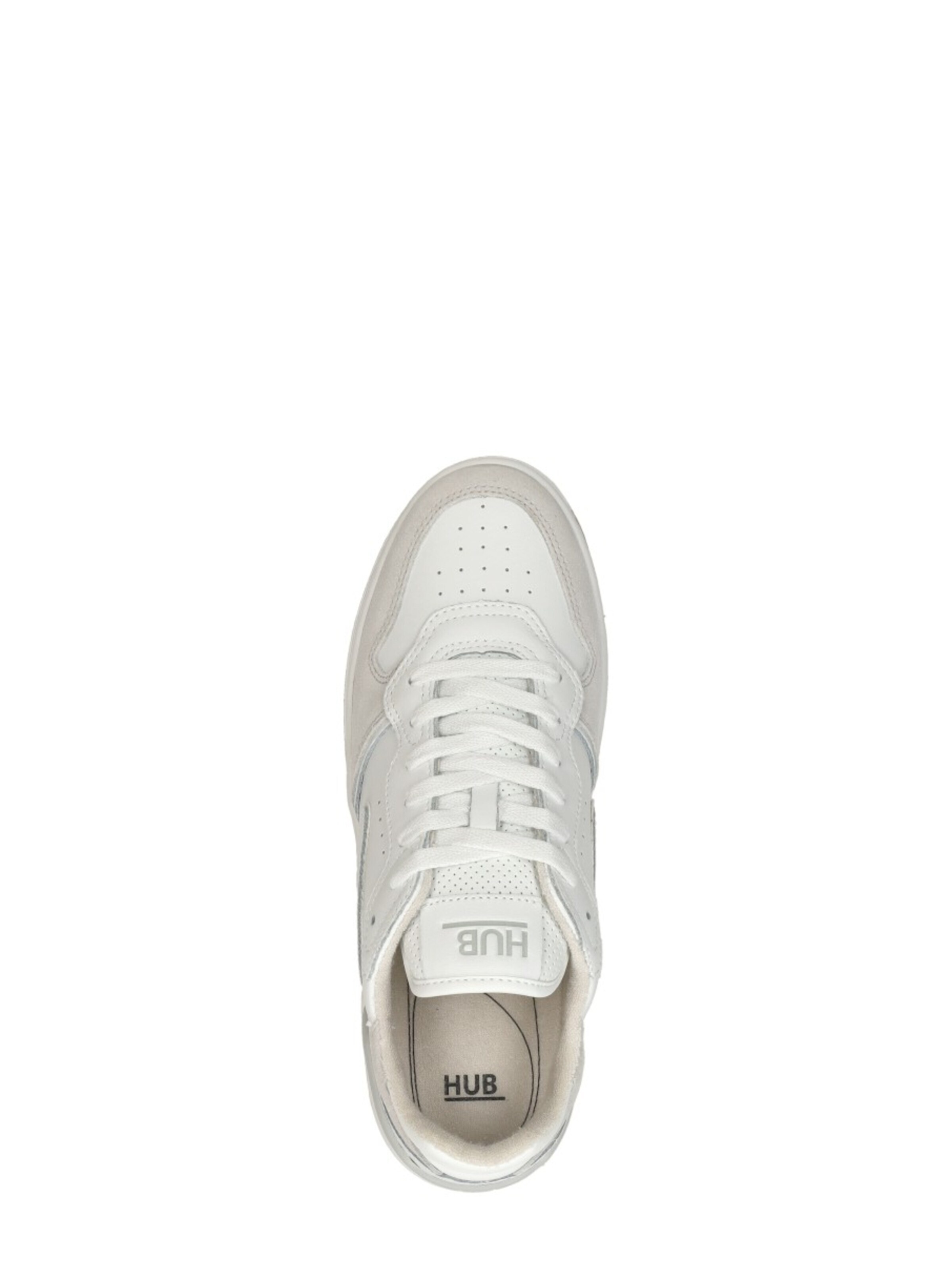 Baskets basses 'Smash L68' HUB en blanc