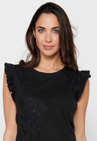 KOROSHI Blouse in Zwart