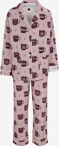 PJ Salvage Pyjama 'Flannels' in Pink: predná strana