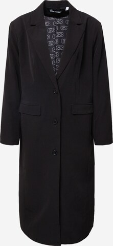 SOMETHINGNEW Between-Seasons Coat in Black: front